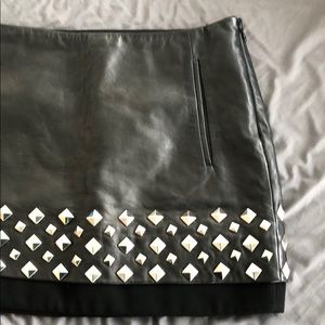 Diane Von Furstenberg Skirts - DVF genuine leather skirt w hardware Diane Von Furstenberg Skirts - DVF genuine leather skirt w hardware